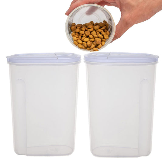 3L & 5L Airtight Kitchen Cereal Storage Containers For Dry Food