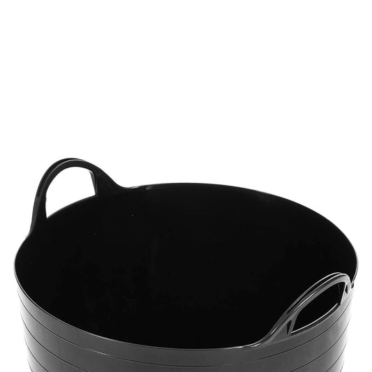 40 Litre Strong Black Flexi Plastic Storage Buckets For Home, Garden & DIY