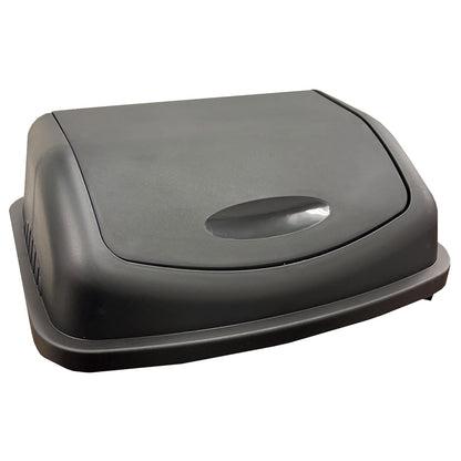 50L Black Swing Bin Waste Rubbish Recycling Flip Top Dustbin