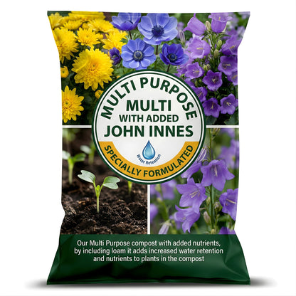 50 Litres John Innes Multi Purpose Compost Soil For Indoor & Outdoor Gardening