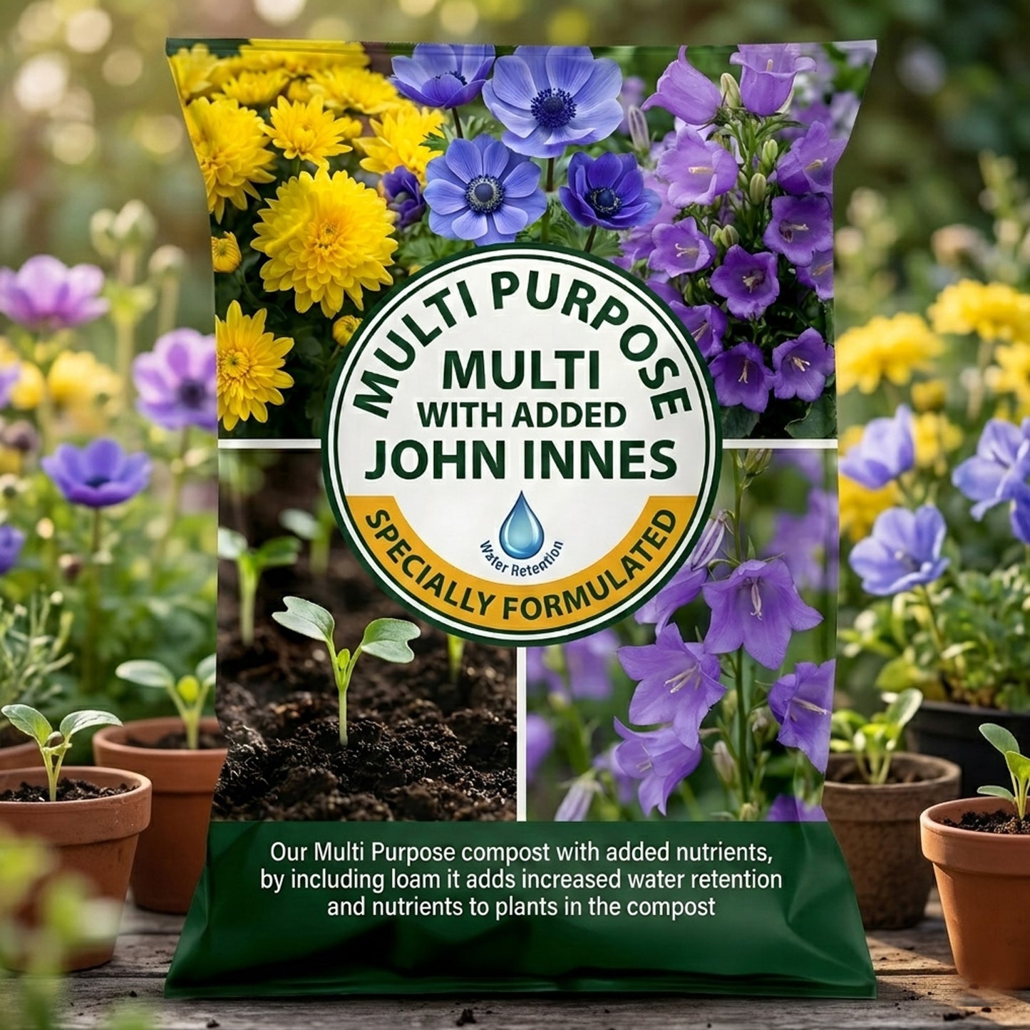 50 Litres John Innes Multi Purpose Compost Soil For Indoor & Outdoor Gardening