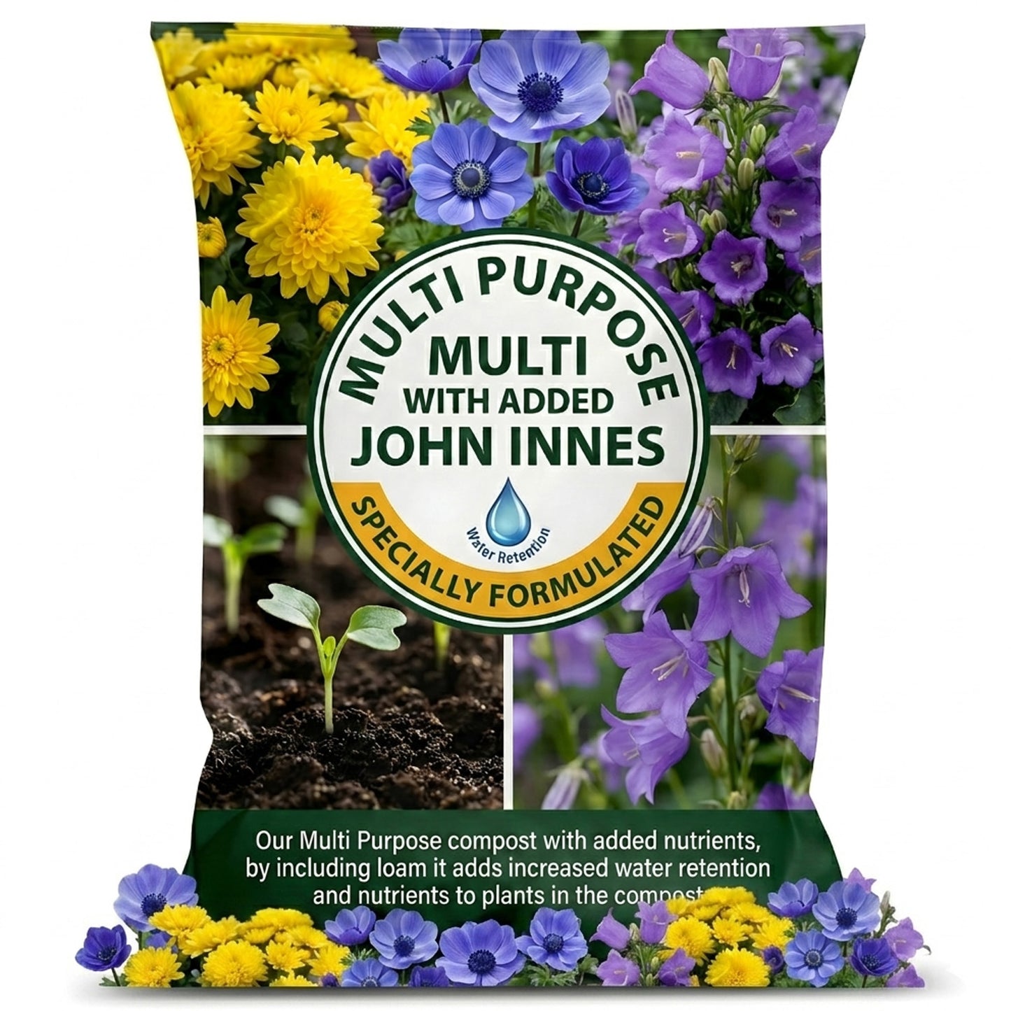 50 Litres John Innes Multi Purpose Compost Soil For Indoor & Outdoor Gardening