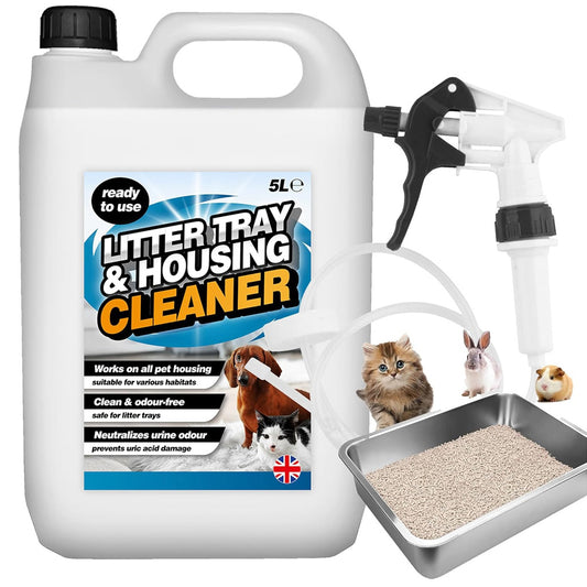 5L Ready To Use Litter Tray & Housing Cleaner With Convenient Long Hose Trigger