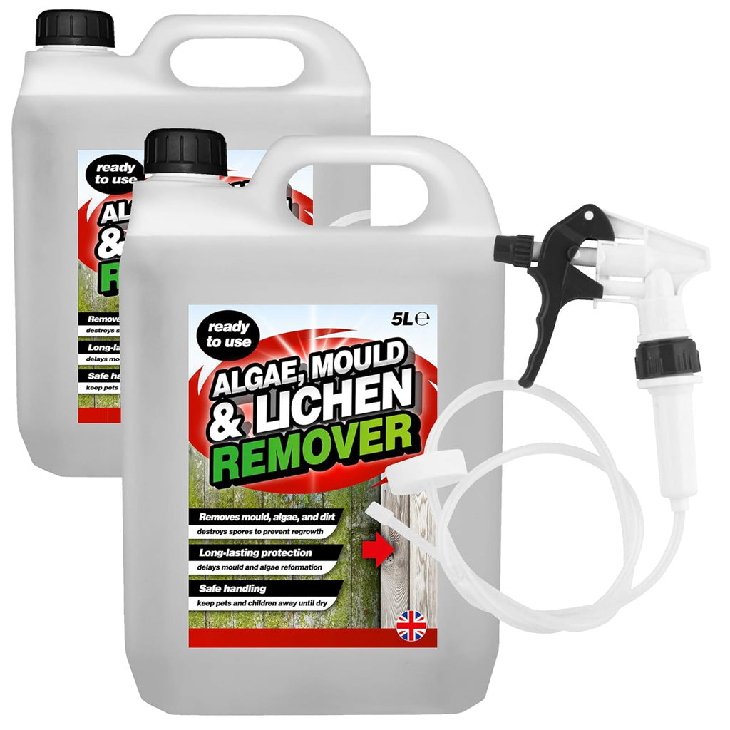 5L Mould Algae & Lichen Remover Spray With Convenient Long Hose Trigger
