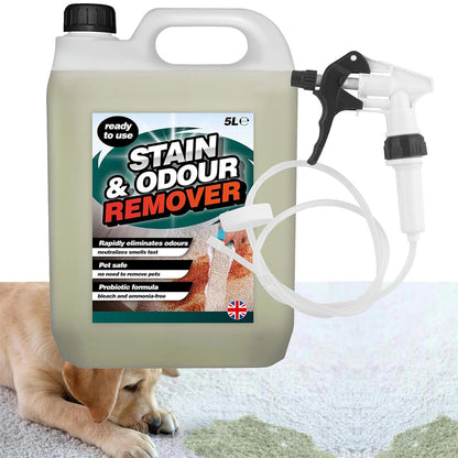 5L Stain & Odour Remover Pet Friendly With Convenient Long Hose Trigger