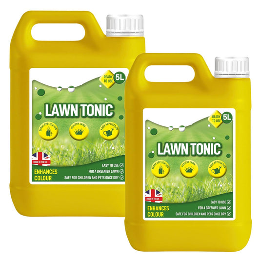 5L Lawn Tonic Ready To Use Greener Grass Feed Healthier Looking Garden Enhances Lawn Colour