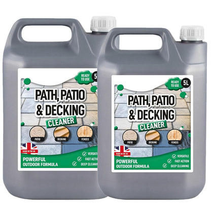 5L Patio & Decking Cleaner Removes Dirt, Grime & Stains Ready To Use