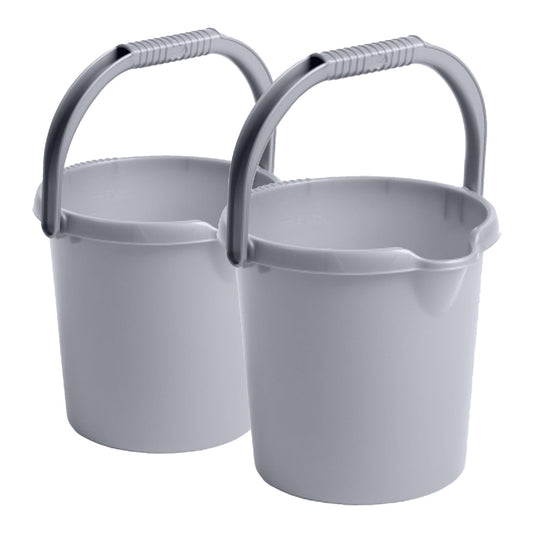 5L Plastic Buckets With Handle, Spout & Graduated Capacity Markers