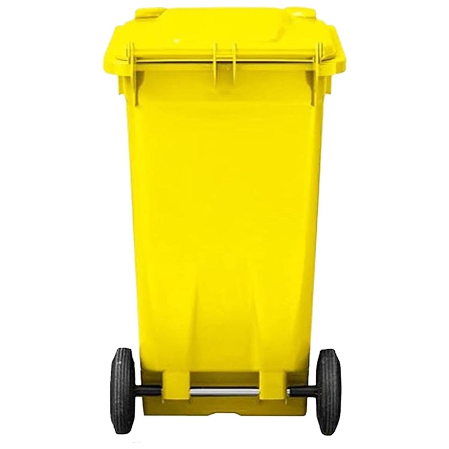 140L Compact Sized Waste Recycling Wheelie Bins With Strong Rubber Wheels & Lids
