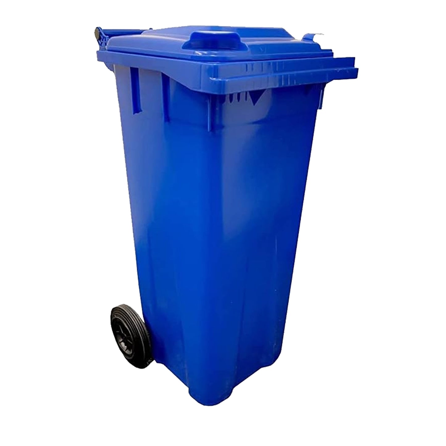 140L Compact Sized Waste Recycling Wheelie Bins With Strong Rubber Wheels & Lids