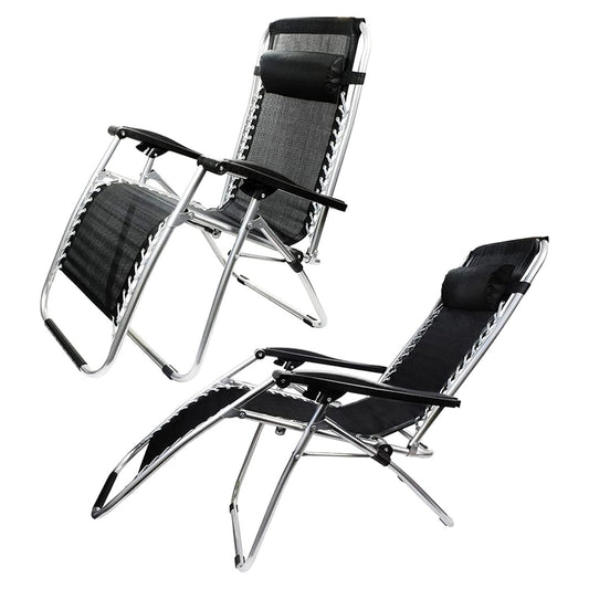 Zero Gravity Reclining Outdoor Garden Sun Loungers