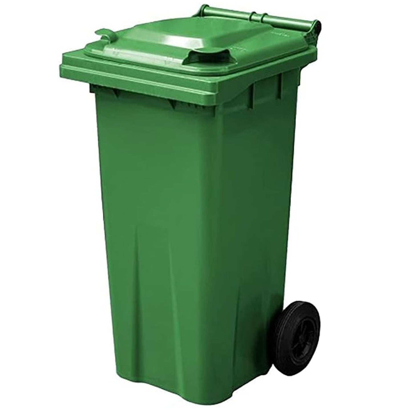 140L Compact Sized Waste Recycling Wheelie Bins With Strong Rubber Wheels & Lids