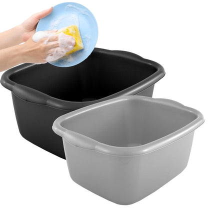 9.5 Litre Rectangular Washing Up Bowl With Integrated Carry Handles
