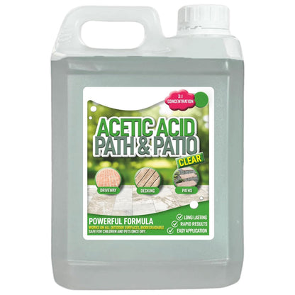 2.5 Litres Strong Garden Acetic Acid Vinegar Concentrated Outdoor Cleaner