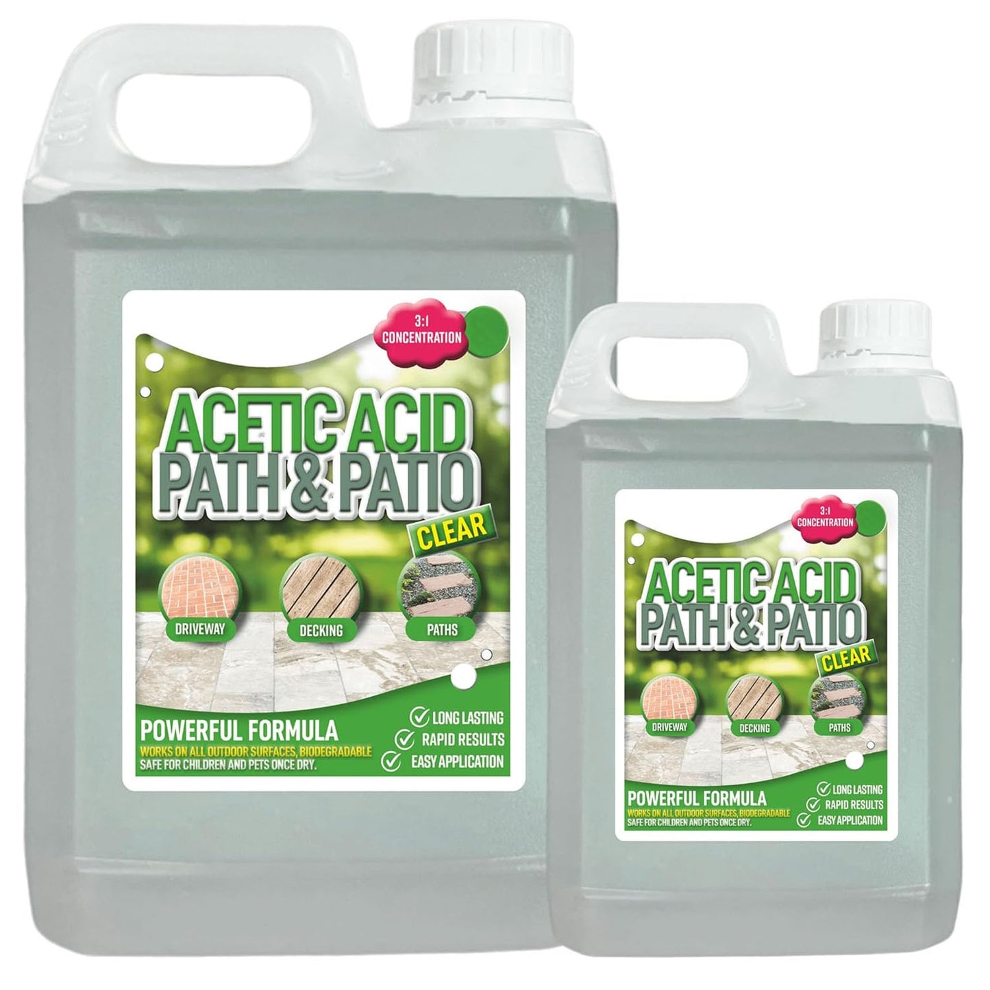 2.5 Litres Strong Garden Acetic Acid Vinegar Concentrated Outdoor Cleaner
