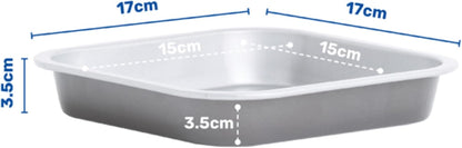 Air Fryer 17cm Square Tin Non-Stick Carbon Steel