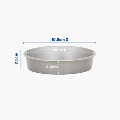 10.5cm Round Mini Non-Stick Low Carbon Steel Air Fryer Dish For Roasting & Baking