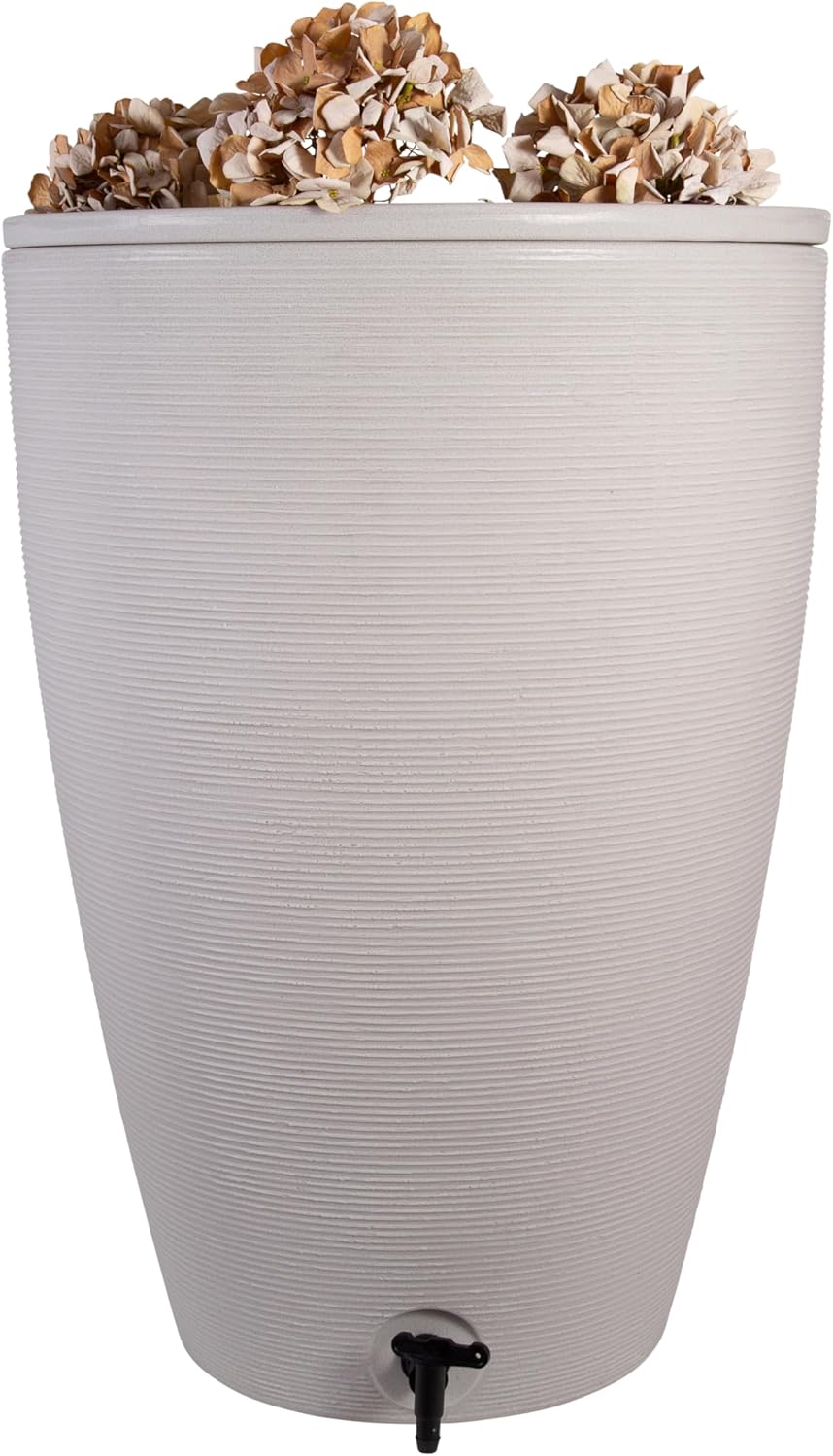 120L Amesbury Stone Garden Rain Water Collectors With Tap & Lid