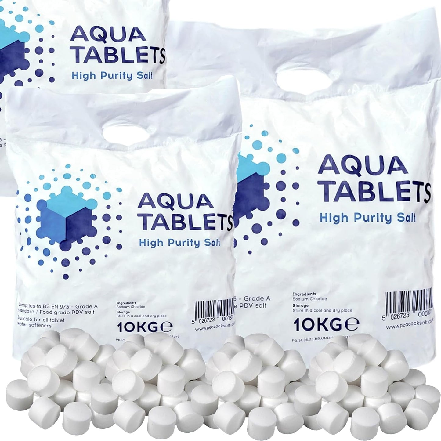 Water Softener Salt Tablets 10kg High Purity Salt Easy To Use & Compatible With All Machines