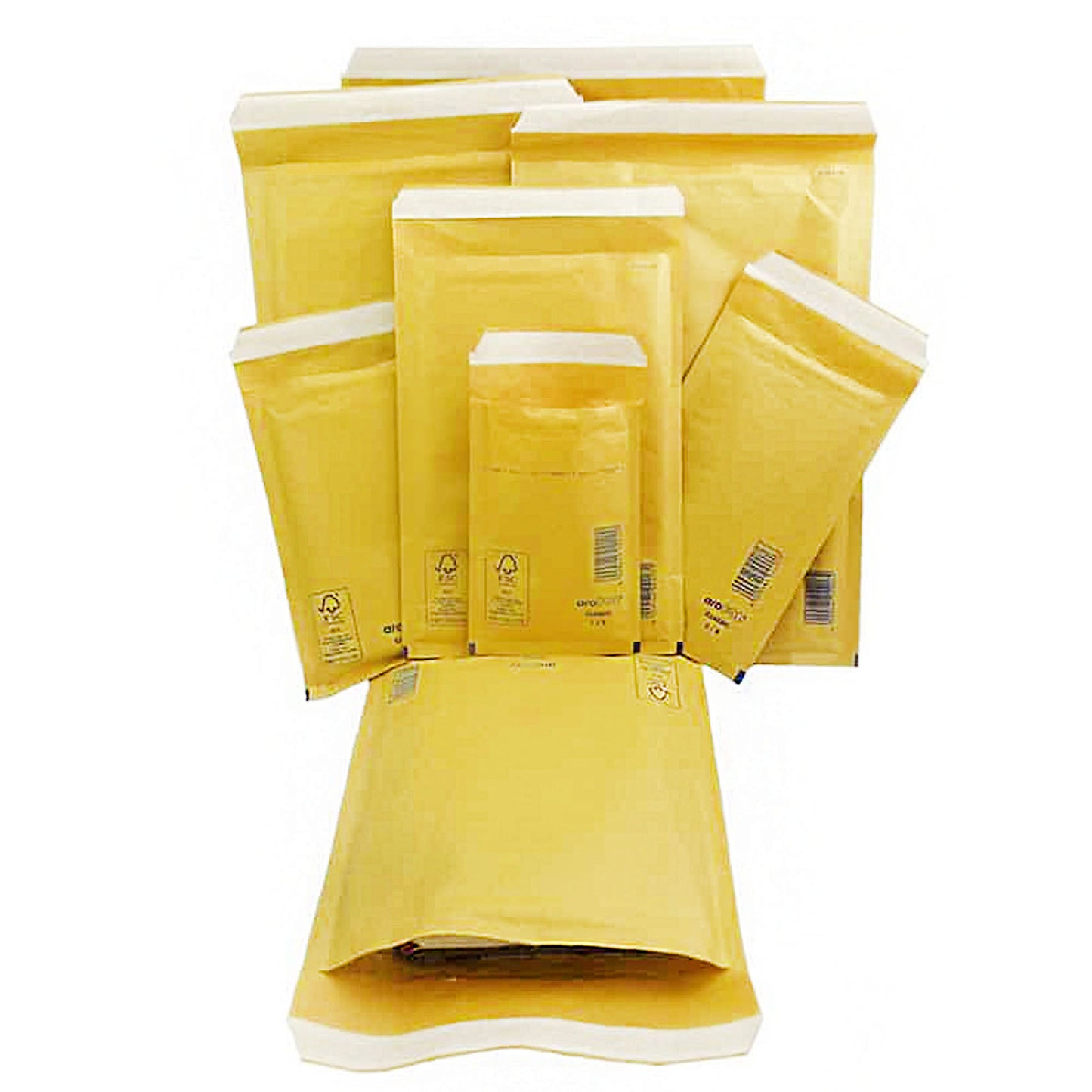 Size 9 (300 x 445mm) Arofol Classic Gold Bubble Lined Envelopes Bags