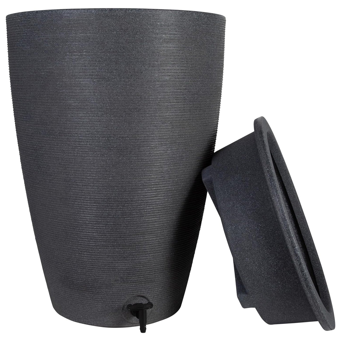 120L Amesbury Stone Garden Rain Water Collectors With Tap & Lid
