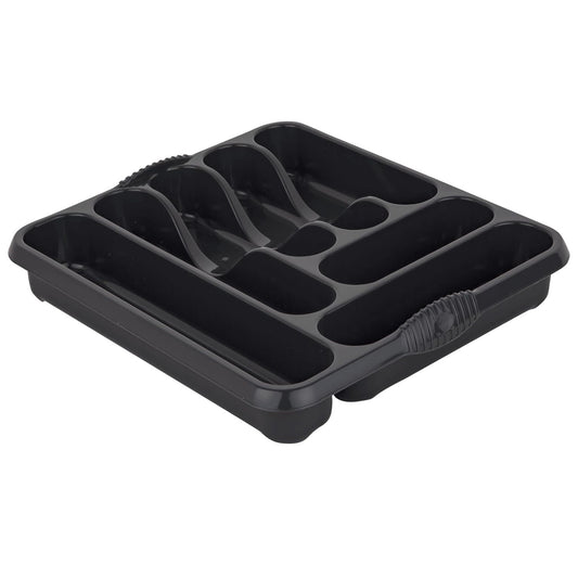 Large 7 Compartment Cutlery Tray Rack Holder For Drawer Organisation
