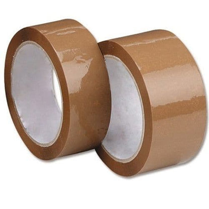 Low Noise Clear & Brown 50mm x 66m Packaging Tape