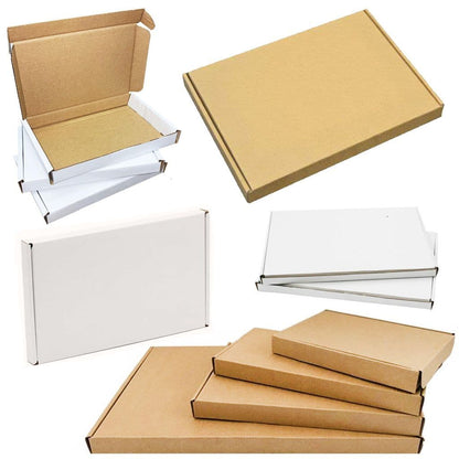 Brown & White C4, C5, C6 Die Cut Box