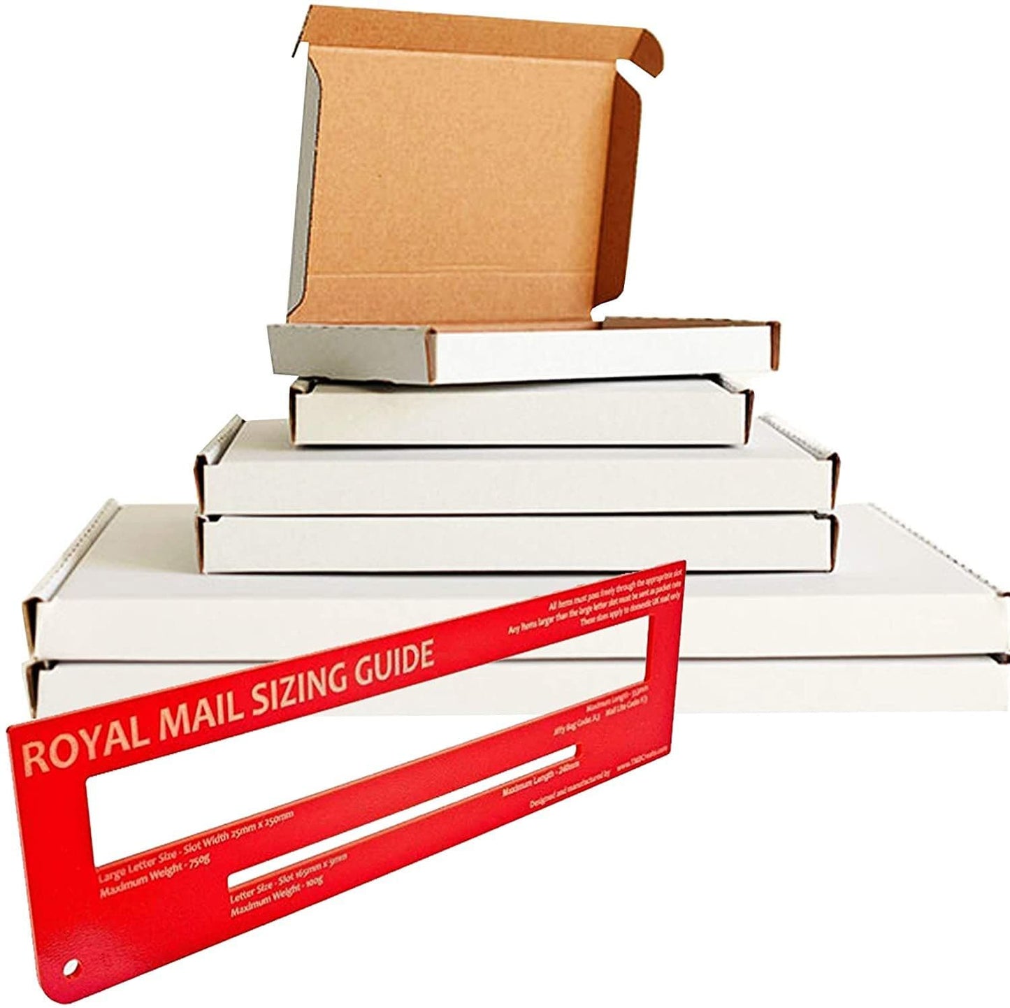 Brown & White C4, C5, C6 Die Cut Box