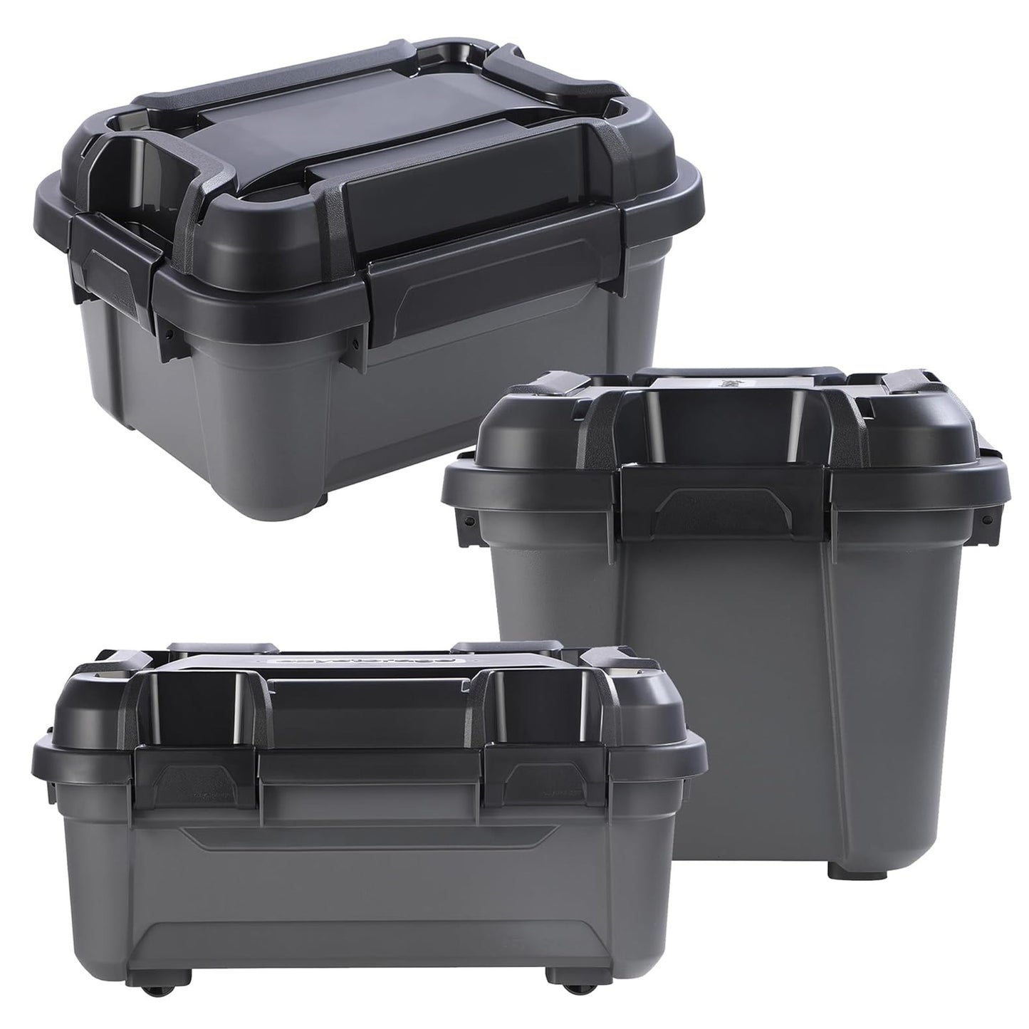 12 Litre Black Bunker Storage Trunks For Tradesman & Handyman