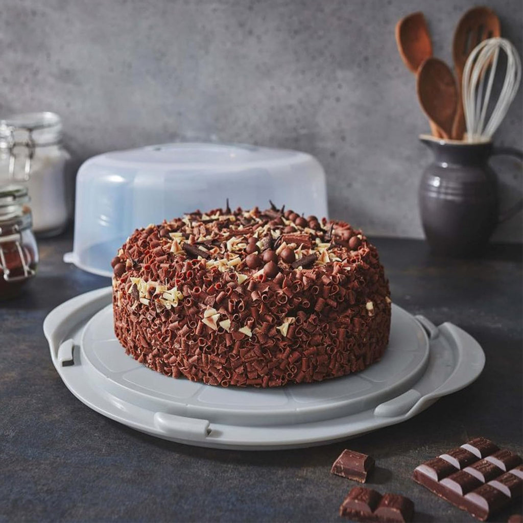 Clear Plastic Cake/Cupcake Caddy Storage Container With Lids & Carry Handles