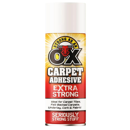 500ml Heavy Duty Extra Strong As An Ox Carpet Adhesive For Carpet, Vinyl, Tiles & Fabric