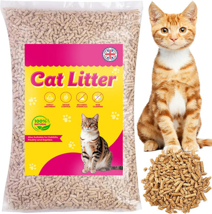 30L Cat Litter Clean & Easy To Use Ultra Absorbent Biodegradable Wooden Pellets