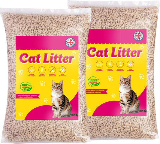 30L Cat Litter Clean & Easy To Use Ultra Absorbent Biodegradable Wooden Pellets