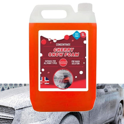 5L Cherry Snow Foam Super Thick Vehicle Cleaning Foam Extremely Powerful & Easy To Use