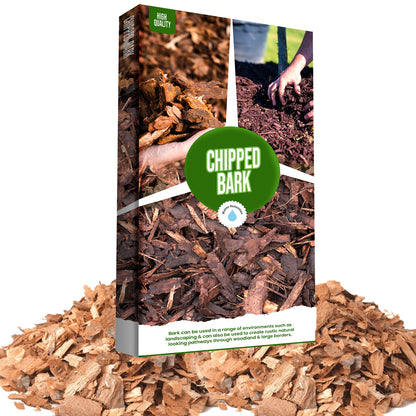 60 Litres Chipped Bark For Decorative & Landscape Gardening & Paths