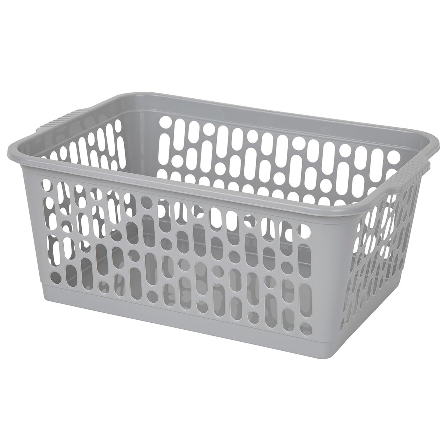 Multipurpose Plastic Handy Storage Basket Cool Grey For Organisation