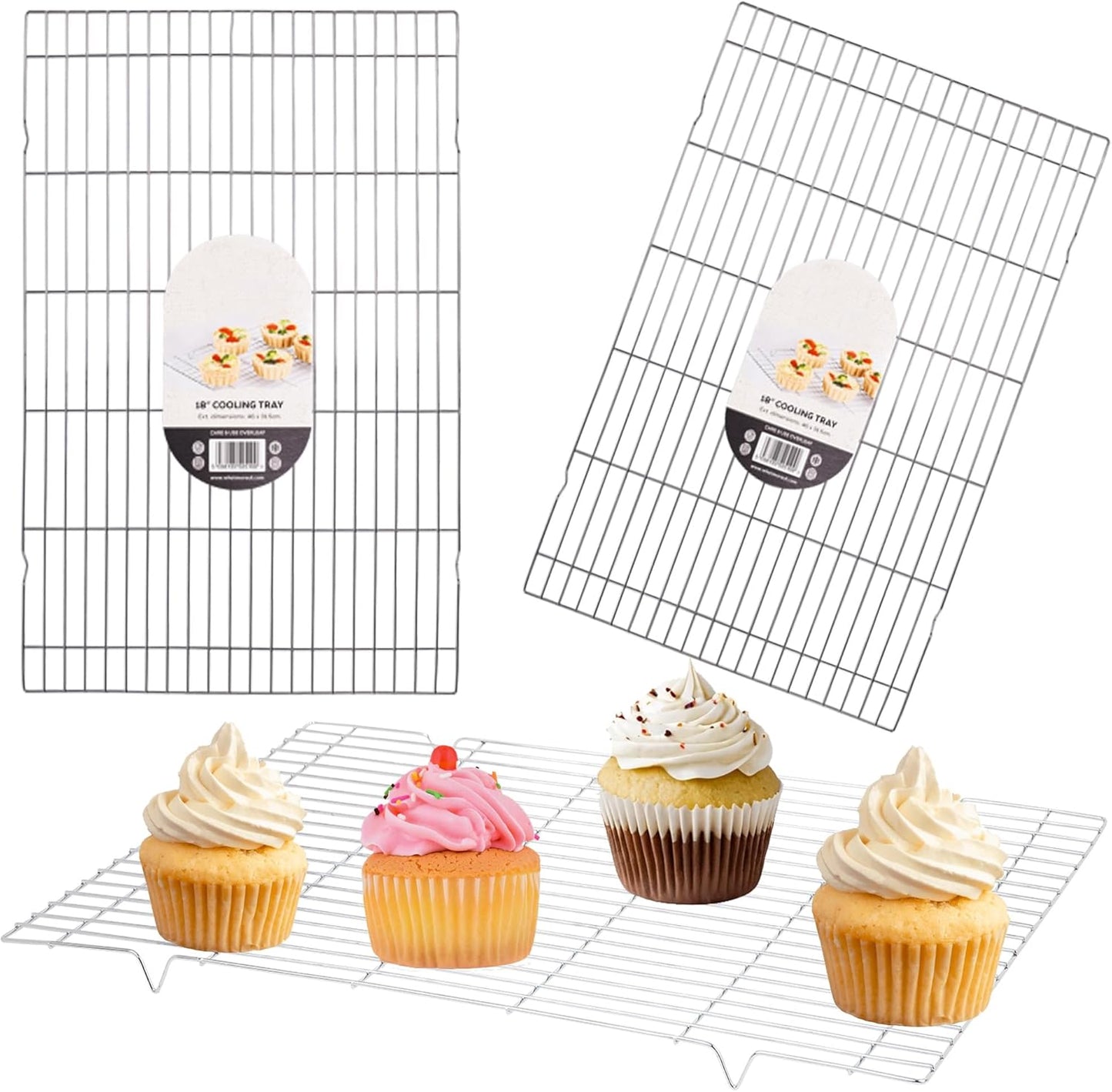 Extra Large 18" Chrome Plated Cooling Rack Cool Freshly Baked Goods