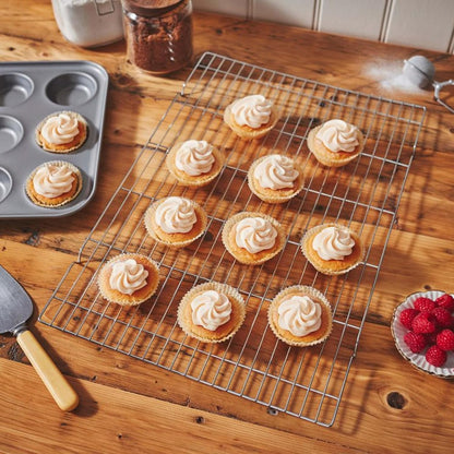 Extra Large 18" Chrome Plated Cooling Rack Cool Freshly Baked Goods