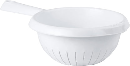 Ice White Handled Colander/Sieve Deep Filter Basket