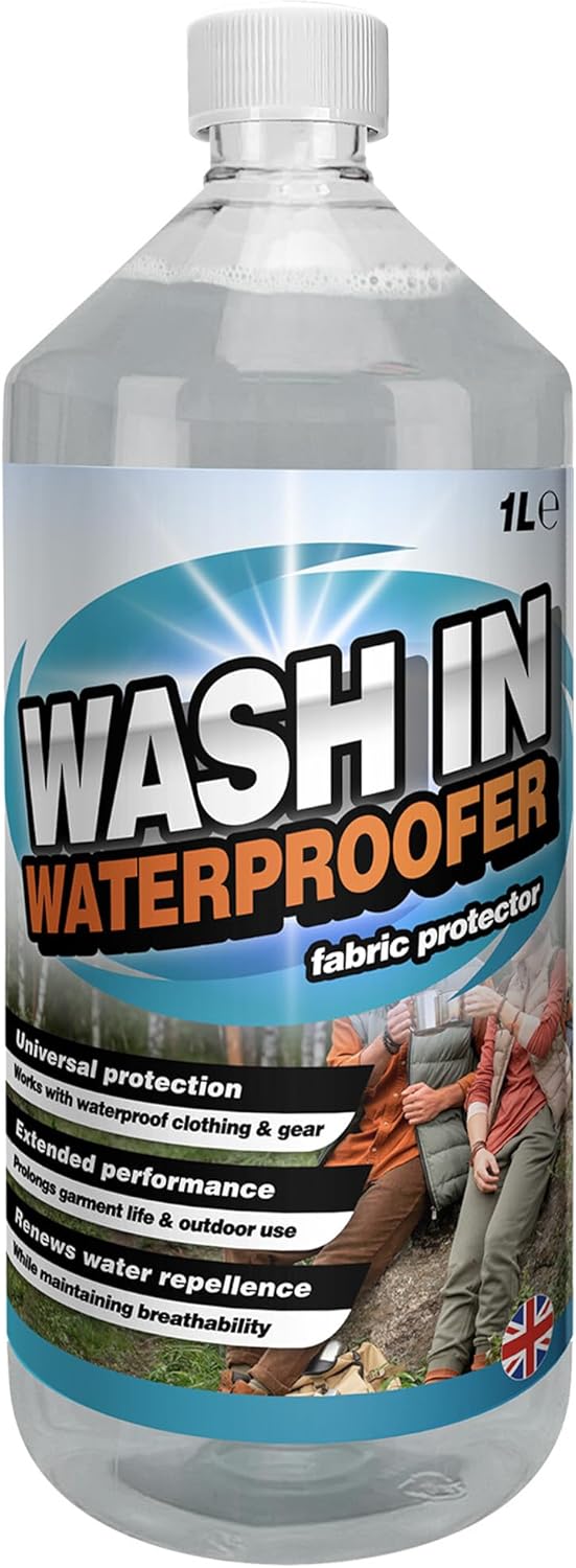 1 Litre Wash In Waterproofer Fabric Protector For All Outdoor Clothing