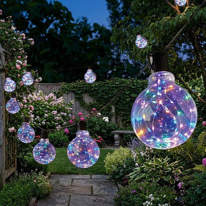 Waterproof Festoon Garden Lights - Multi Colour Galaxy Firefly Christmas Decor