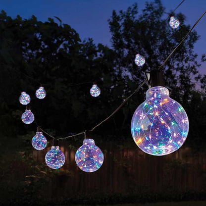 Waterproof Festoon Garden Lights - Multi Colour Galaxy Firefly Christmas Decor