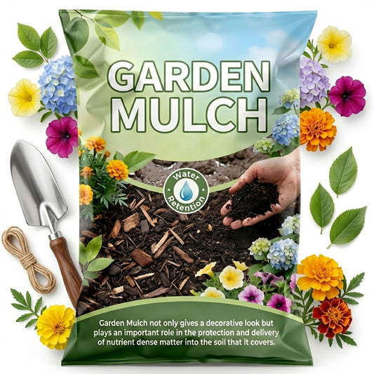 50 Litre Garden Mulch Decorative Soil Conditioner With Improved Water Retention