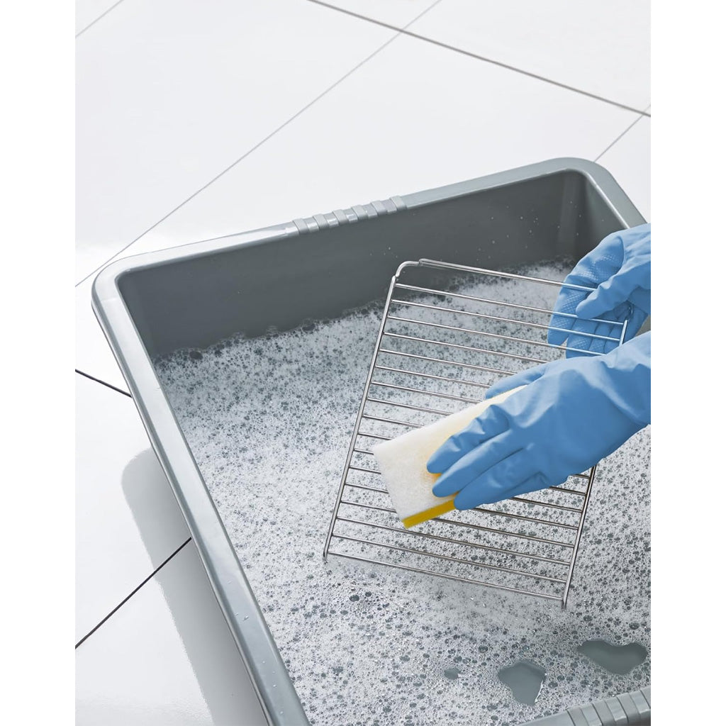 Grey Deep Multipurpose Plastic Rectangular Household Trays