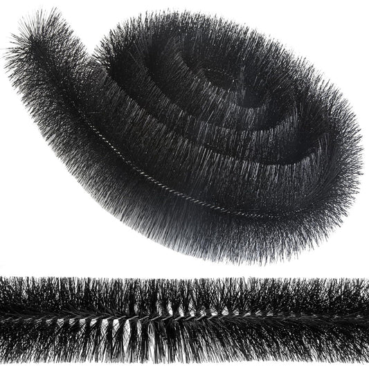 Black Gutter Brush 4m x 100mm Prevents Debris & Moss