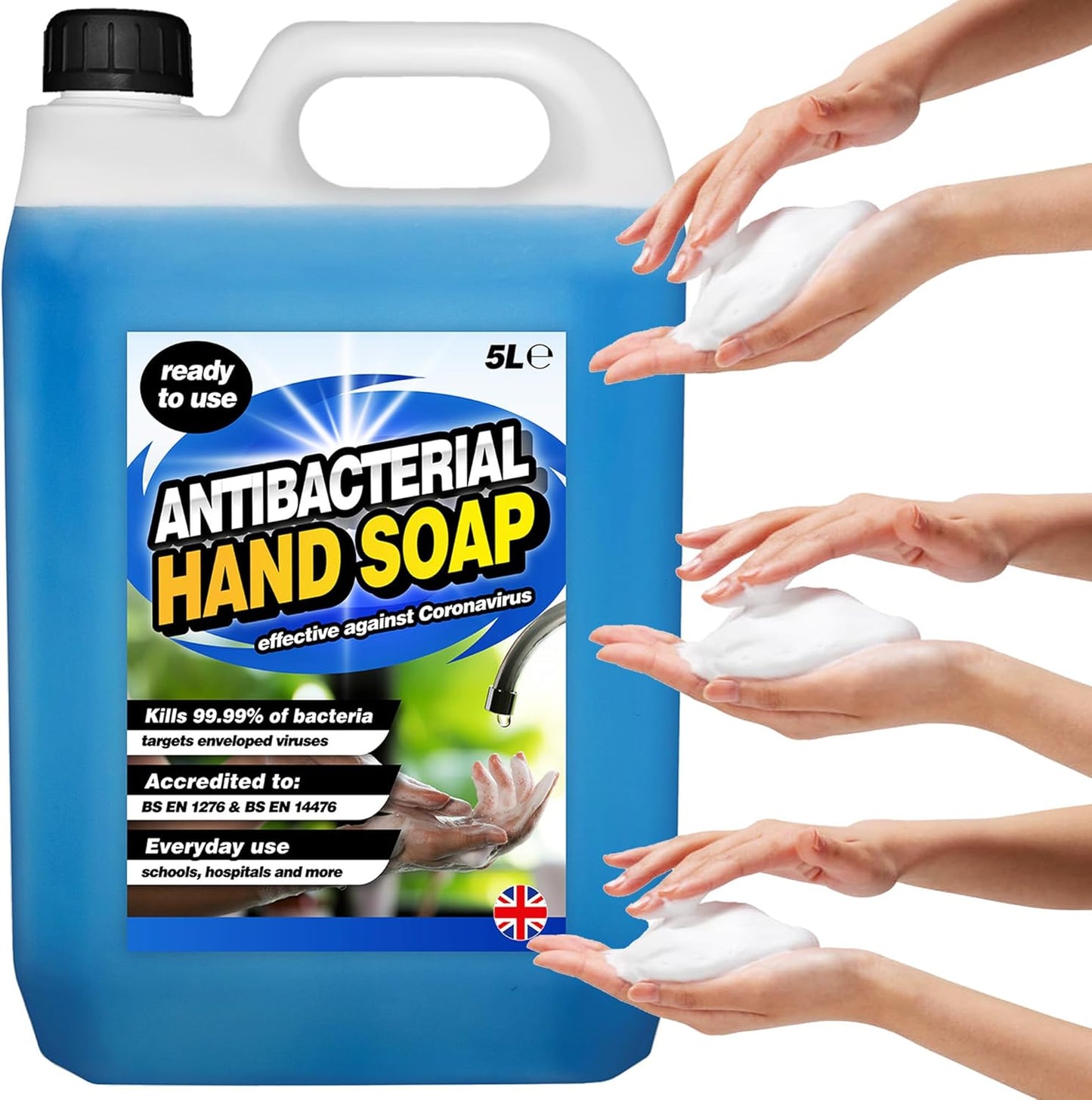 5 Litre Ready To Use Antibacterial Hand Soap