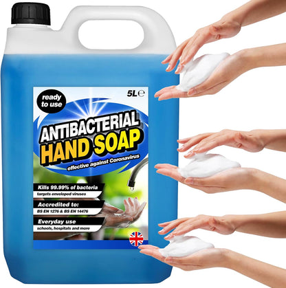 5 Litre Ready To Use Antibacterial Hand Soap