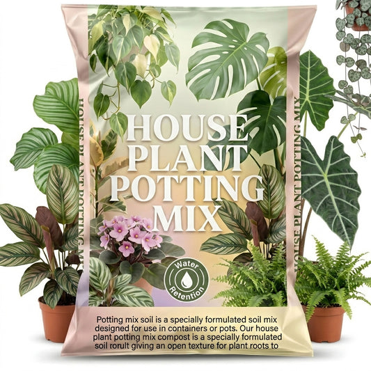 House Plant Compost Ideal For Indoor & Outdoor House Plants With Added Nutrients