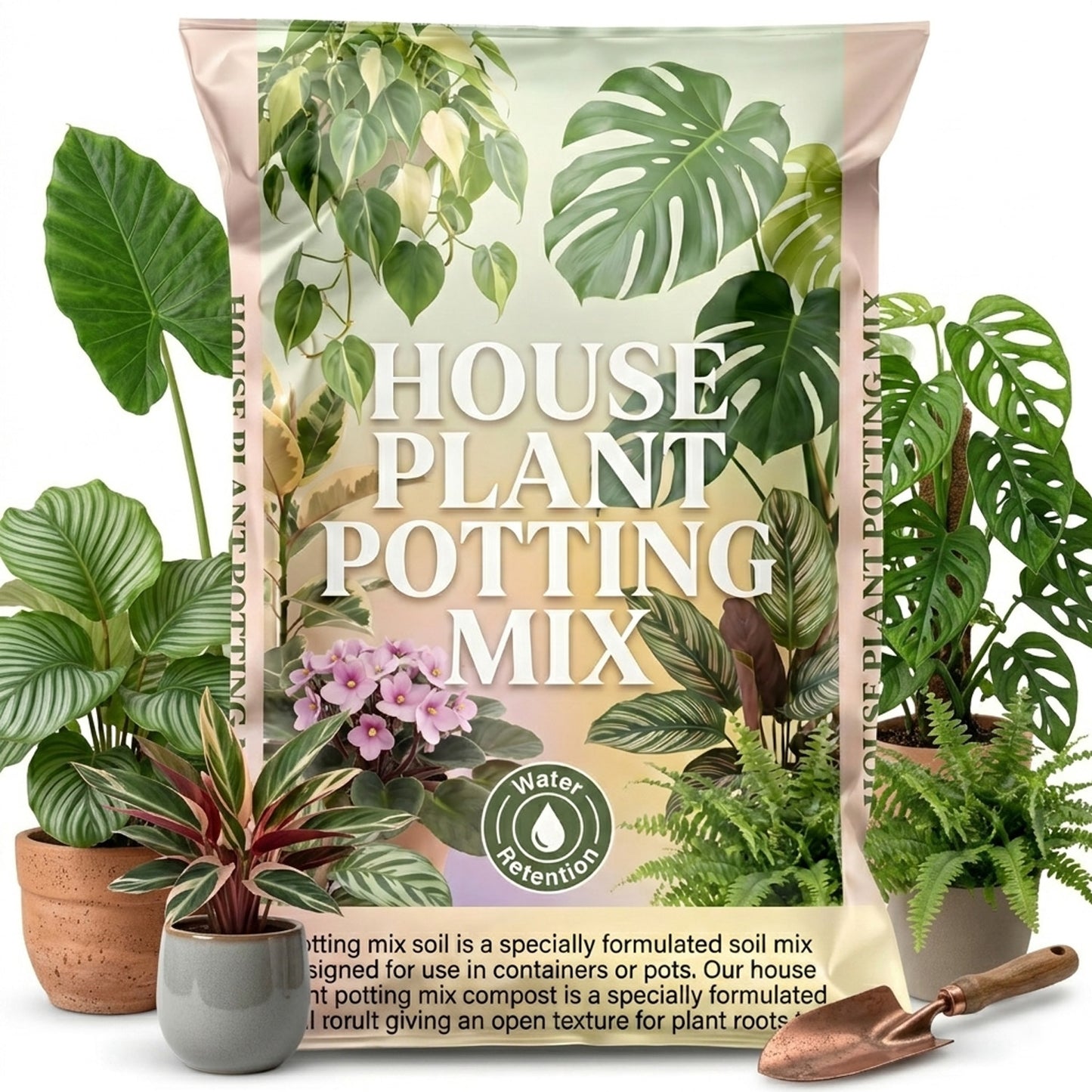 House Plant Compost Ideal For Indoor & Outdoor House Plants With Added Nutrients